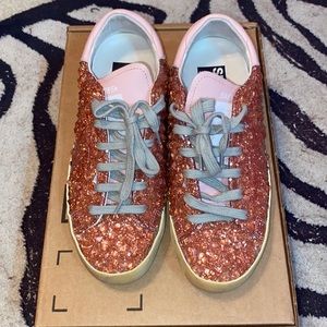 Golden Goose Pink Jelly Stud Superstar Sneakers